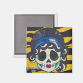 Vrouwen schedelmagneet magneet (Voorkant / Achterkant)