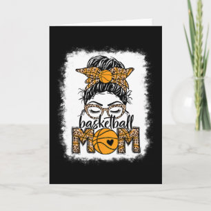 Vrouwen Schets Moeder Game Day Wanordelijke Bun Lu Kaart