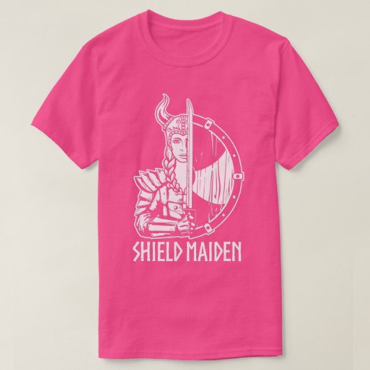 Vrouwen schilden meisjes Viking T-shirt (Design voorkant)