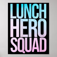 Vrouwen School Lunch Hero Squad Cafetaria werkneme