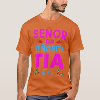 Vrouwen senor of senorita tia om seksegebonden te  t-shirt