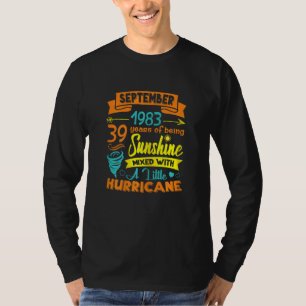 Vrouwen september 1983 39 jaar oud zonneschijn gem t-shirt