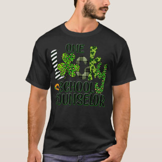 Vrouwen Shamrock One Lucky School Counselor St T-shirt