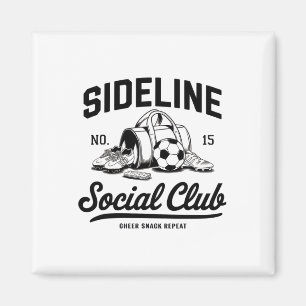 Vrouwen Sideline Sociale Club Voetbal Moeder Wedst Magneet