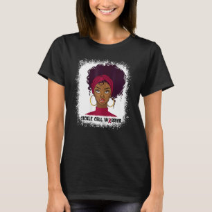 Vrouwen sikkelcel krijger vechter ondersteuning si t-shirt