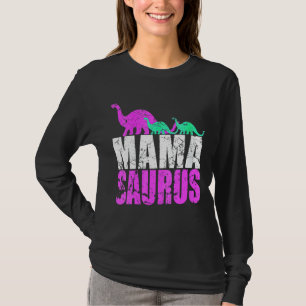 Vrouwen Single Mama Saurus Dinosaur Voor Moeder's T-shirt