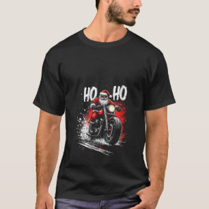 Vrouwen Sinterklaas motorfiets V Hals T-shirt