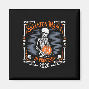 Vrouwen Skelet Mama In Progress 2026 Zwanger Hal Magneet