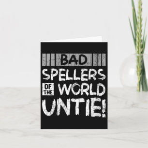 Vrouwen Slechte Spellers van de Wereld Untie Grapp Kaart
