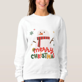 Vrouwen sneeuwman kerst Shirt