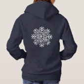 Vrouwen Snowflake QR-code Hoodie (Achterkant)