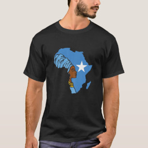 Vrouwen Somalië Somalische vlag Afrika kaart etnis T-shirt