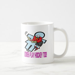Vrouwen spelen ook heockey koffiemok