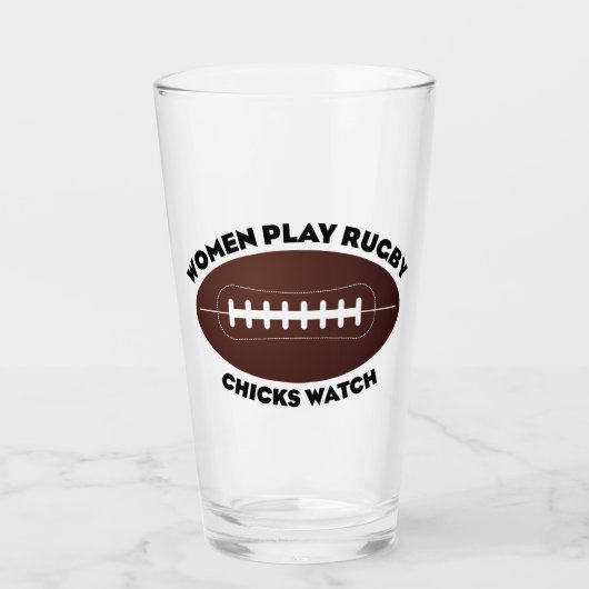 Vrouwen spelen Rugby, Chicks Watch Glas (Voorkant)