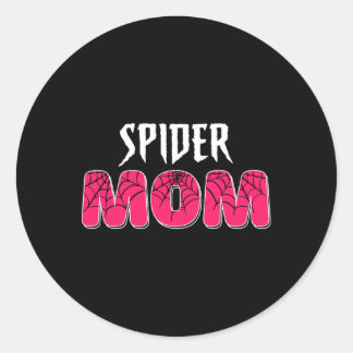 Vrouwen Spider Mom Groovy Family Party Mama Moeder Ronde Sticker