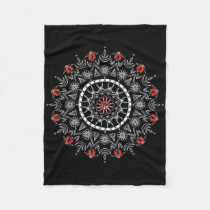 Vrouwen Spirituele Bloem Mannen Mandala Yoga Medit Fleece Deken