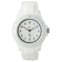 Vrouwen Sporty White Silicon Watch