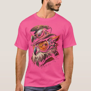 Vrouwen Steam Punk Uil Steampunk Art T-shirt