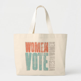 Vrouwen stemmen / Sinaasappel-water Grote Tote Bag