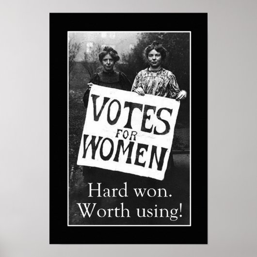 vrouwen Stemming Poster (Voorkant)