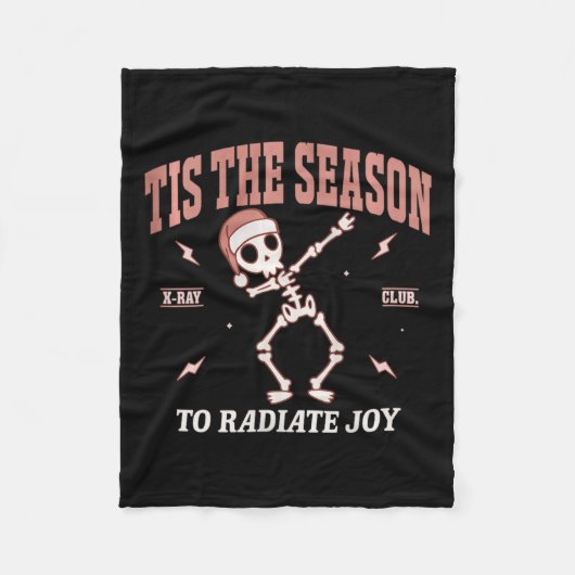 Vrouwen stralen Joy Road Tech Radiologist Kerstmis Fleece Deken (Voorkant)