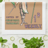  vrouwen Suffragette Kitchen Towel Theedoek (Gevouwen)