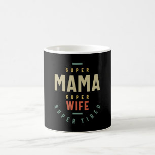 Vrouwen Super Mama Super Wife - Moeder Gift Koffiemok