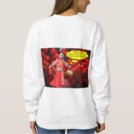 Vrouwen sweatshirt. Gelukkig Chinees Nieuwjaar pan Trui