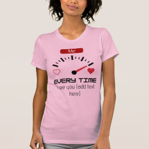 Vrouwen T-shirt Bella + Canva Elke keer als ik je 