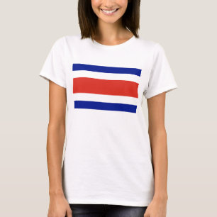 Vrouwen T-Shirt met Costa Ricaanse vlag