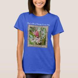 Vrouwen T-shirt met roze Spider Lily