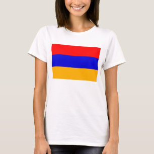 Vrouwen T Shirt met Vlag van Armenië