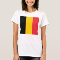 Vrouwen T Shirt met Vlag van België