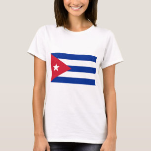 Vrouwen T Shirt met Vlag van Cuba