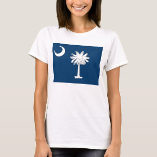 Vrouwen T-Shirt met vlag van de staat South Caroli