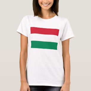 Vrouwen T Shirt met vlag van Hongarije