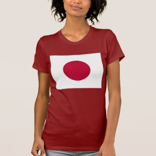 Vrouwen T Shirt met vlag van Japan