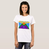 Vrouwen T Shirt met Vlag van Manitou Springs, USA (Voorkant volledig)