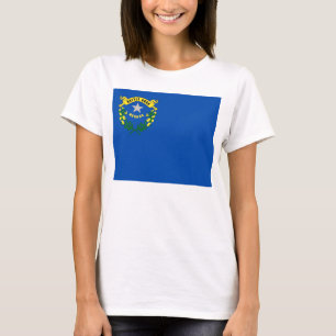 Vrouwen T Shirt met Vlag van Nevada State