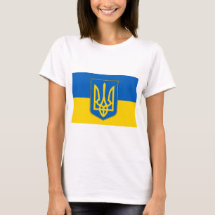 Vrouwen T-Shirt met vlag van Oekraïne