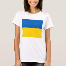 Vrouwen T-Shirt met vlag van Oekraïne