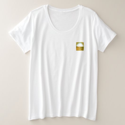 Vrouwen T-shirt plus maat (Design voorkant)