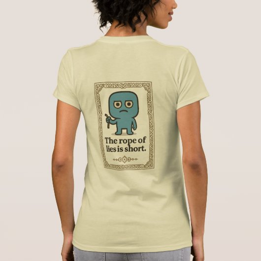 Vrouwen T-shirt van Smilo- Inspirerend Quote (Achterkant)