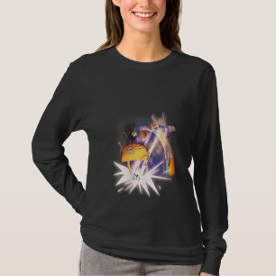 Vrouwen Tacoca Buitenruimte Kat Taco Grappig Mexic T-shirt