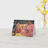 "Vrouwen Tahitian op het Strand" - de Kaart van (Gele Bloem)