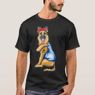 Vrouwen Tattoo van Shepherd Dog Ik hou van mam-cad T-shirt