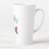 Vrouwen Tee Shirts, Mannen Shirten Latte Mok (Rechts)