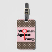 Vrouwen tegen Trump Bagagelabel (Voorkant (verticaal))