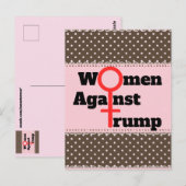 Vrouwen tegen Trump Briefkaart (Voorkant / Achterkant)