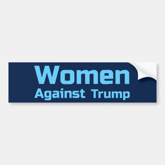 Vrouwen tegen Trump Bumpersticker (Voorkant)